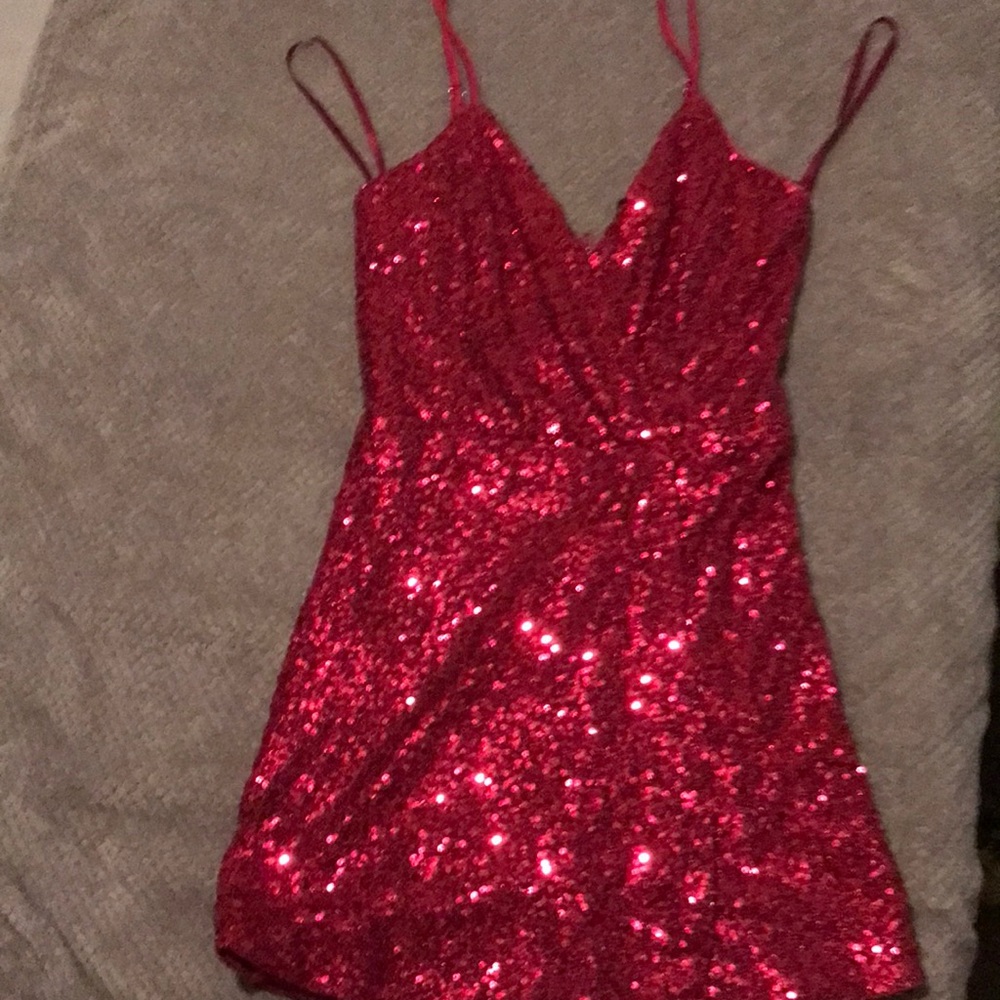 Magenta Sequin Romper